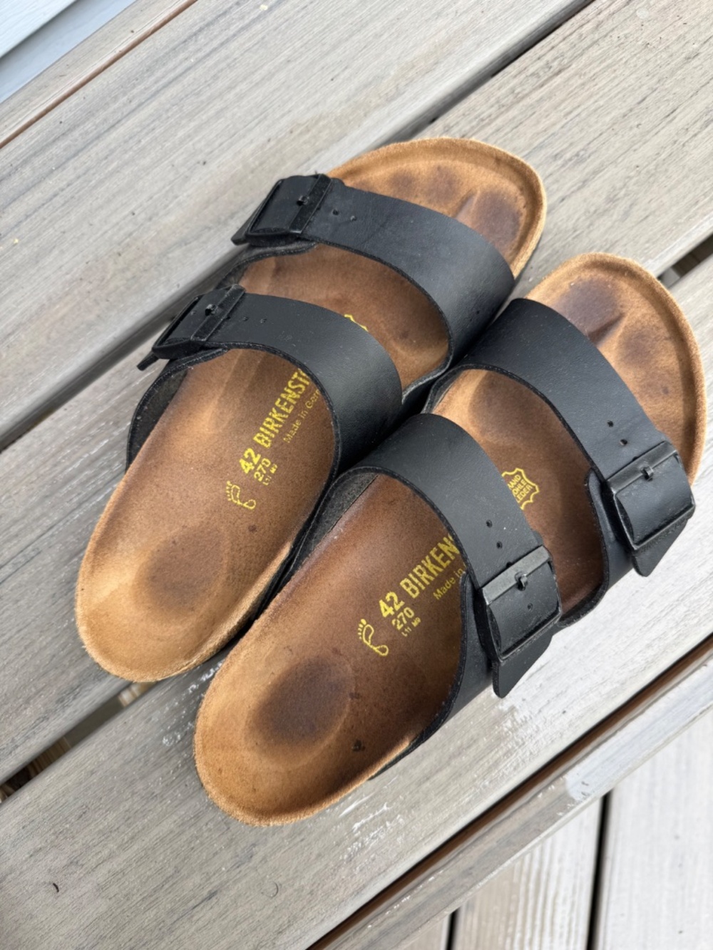 Birkenstock Arizona 42 regular black leather - Picture 3 of 6